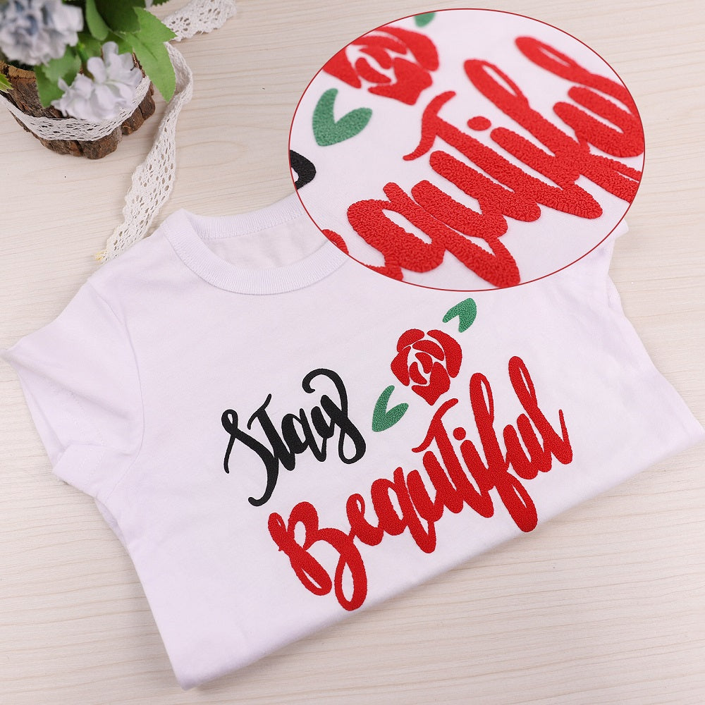 How To Use Puff Iron On Vinyl - Family Shirts - K & F Design