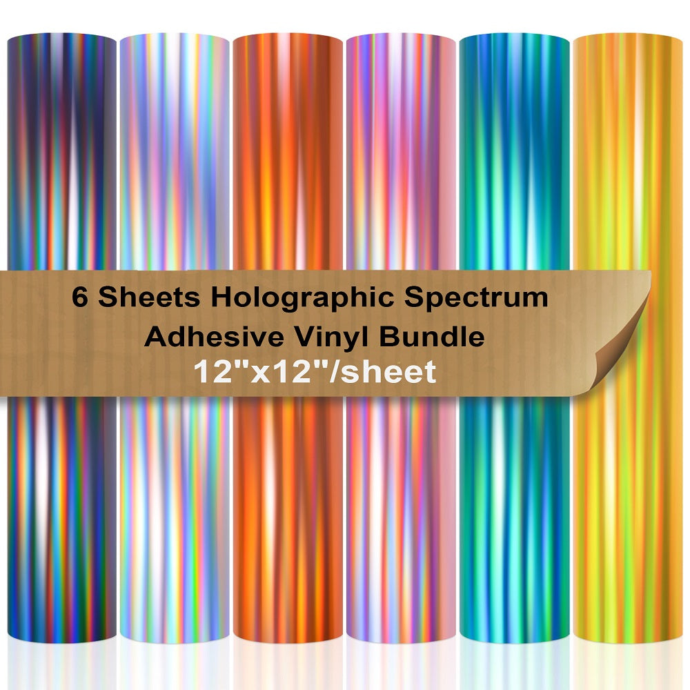 12*12/Sheet--Adhesive Vinyl Assorted Colors Sheets Bundle