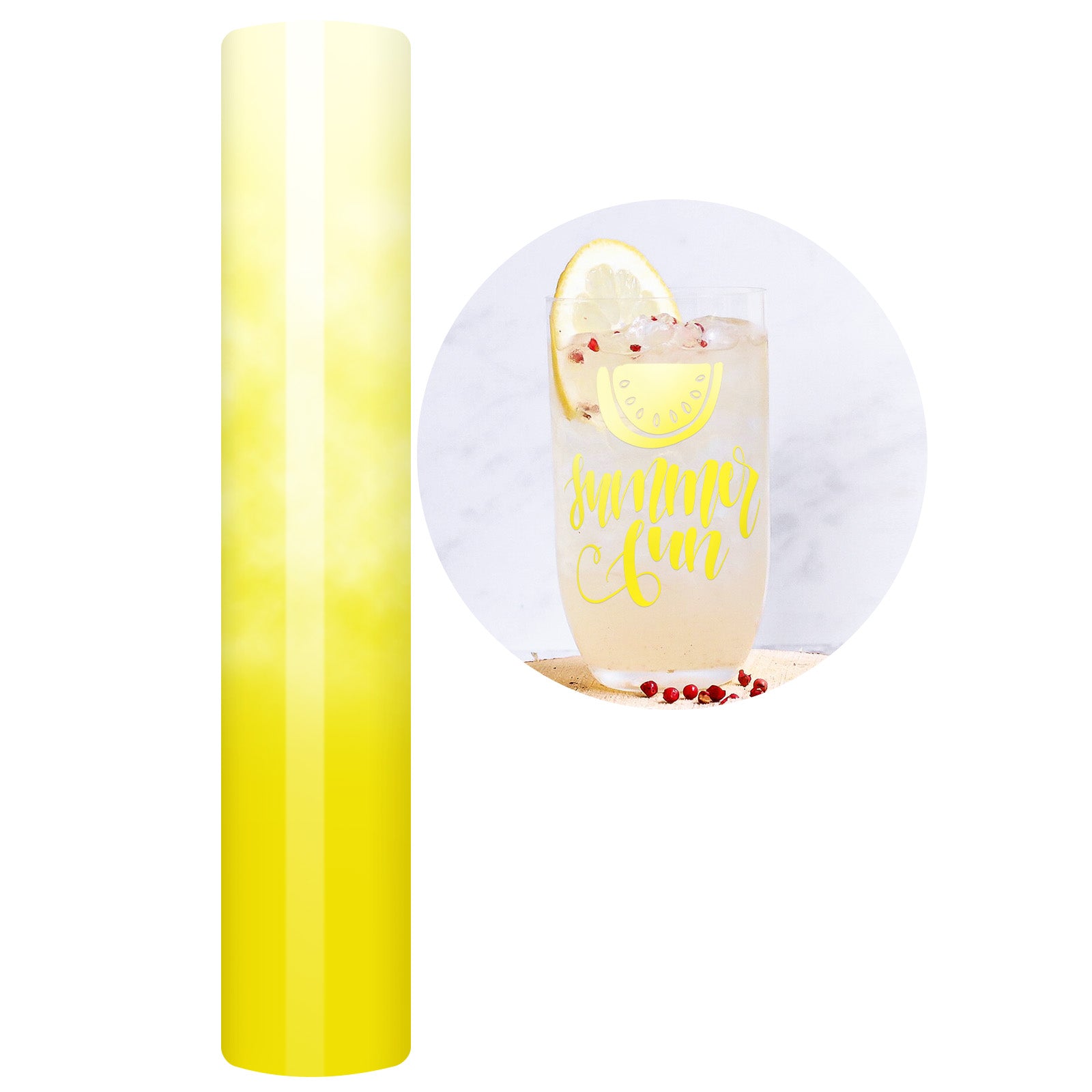 Clear Cold Yellow Color Changing Adhesive Vinyl –